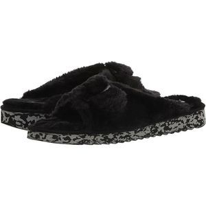 Dr. Scholl's Shoes Women's Staycay OG Slipper Black Faux Fur Size 8 M